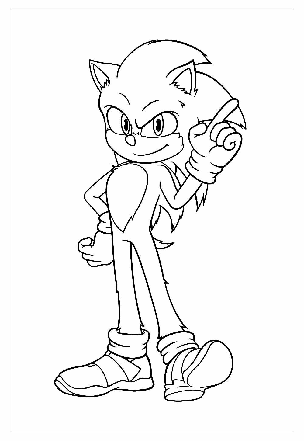 Desenhos do Sonic - Modelos para Colorir